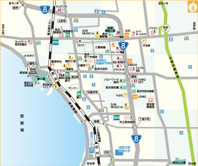 長浜地図